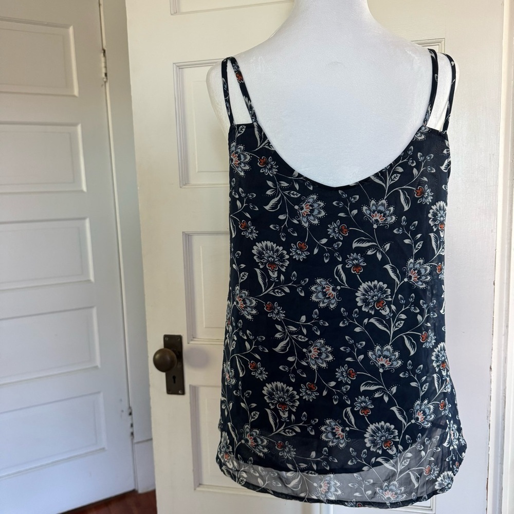 Eden Society Floral Chiffon Cami Top – Size M - Picture 4 of 8